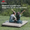 Naturehike-Inflatable Waterproof Layers Mattress, Portable Air Bed Layers Wear Resistant, Portable, 40D Nylon, TPU, 16cm, 2.3 kg