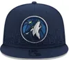 American Basketball "Timberwolves" Snapback Hats 32 lag Luxury Designer Finals Champions Locker Room Casquette Sports Hat Strapback Snap Back Justerable Cap A4