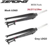 Fork de bicicleta de bicicleta MTB zero Braço de disco M5 26 27,5 29 polegadas Mountain Bicycle Fork 7005 Tubo reto de liga de alumínio 28,6 mm