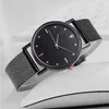 Montre-bracelets Black Femmes regarde Starry Sky Mesh Silicone Strap Woman Fashion Quartz Wristwatch Drop dames Clock Vente Simple Relogio