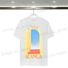 Мужские футболки Casa Blanca Casablanc Рубашка Casablanca Tshirts Mens Shirt Women Trubl 2024 Новый стиль одежда Mens Designer Graphic T 2xl T240409