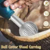 Träbearbetningssfär Rotary Burr 10mm Shank Carbide File volfram Steel Wood Carving Sliphuvudet Milling Cutter
