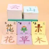 Livros chineses personagens de cartão pinyin hanzi aprendendo o jardim de infância infantil etário de alfabetização Cartão iluminista duplo cedo