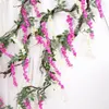 装飾的な花人工植物装飾スミレヴィネストリップウェディングプラスチック製の花の美的ルームの家の装飾