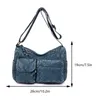 Sac Femmes Multi poches sac à main grande capacité Soft PU Messenger Strap ajusté polyvable