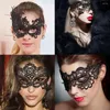 Fournions de fête Masque noir pour femmes en dentelle creuse masquerade Boulangers Face Masques Princess Prom Props Costume Graduation K1H5