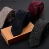 Nekbanden nieuwe heren wollen stropdas casual trend tie Koreaanse 6 cm smalle wollen tieq