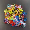 100/150/500/1000pcs Färgglada plaststickverktyg Hartsklämmor Stift Stift Lås Stitch Markers virkning Synålklippkrokar