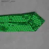 Pescoço amarra o miçanga verde gravata irlandesa suprimentos irlandeses St. Patricks Day Tieq