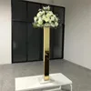 Party Supplies 10 st/ Lot Gold Flower Road Lead Acrylic Wedding Table Centerpieces Event Vases Home El Decoration