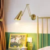 Sensore moderno touch swing regolabile braccio lungo le lampade a parete a parete interno rondella intervallo per la camera da letto decorazione di sconde luci