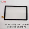 Svart 10,1 tum för SPC Gravity 3 SKU 9782464N Tablett kapacitiv pekskärm Digitizer Sensor XC-GG1010-531-FPC-A0 TAB PAD