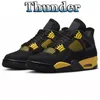 OG 4 herr basketskor 4s Military Black Cat Red Thunder Sail Women Sneakers Walking Jogging Sports Trainers Storlek 36-47 med låda