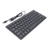 Claviers K1000 Super Slim USB Mini Multimedia Wired Keyboard Imperproof Kaypad pour ordinateur portable