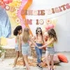 Decoração de festa Groovy 10th Birthday Banner for Girl Double Digits Decorações Retro Hippie Boho Supplies
