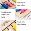 Montessori Learning Toys Mobile Color and Shape Puzzle, combinando teasers cerebrais jogo lógico Toys de madeira educacional precoce para crianças