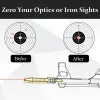 .22LRレーザーボア照明エンドバレル赤いドットレーザーボアイヤーエアソフトハンティングオプティクススコープピストルライフルのゼロ照準