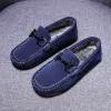 Zapatillas de deporte NUEVA ARRIVA Niños zapatos para caminar azules Blue Hardwearing Shoes Flat Peafers Anti Slip Kids Casual School Zapatos