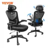 VeVor Ergonomic Office Chair med Slide Seat/ Mesh Seat/ Justerbar ländryggstöd Vinkel och höjd Justerbar hemmakontorsstol