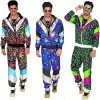 Casal para casal Roupas Hip-Hop Rock School Uniform Retro Opera Game Clothing Disco Party Stage Performance Cosplay Clothing