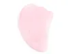 Natural Rose Quartz Gua Sha Board Pink Jade Stone Body Ansikte Eye Scraping Plate Akupunktur Massage Relaxation Hälsovård F4017007409