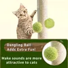 Posta di graffi per gatti per gattini gravi foglie verdi per graffi di gatto con corda sisal per gatti interni pali di gatto albero pet prodotti 240401