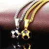 Pendant Necklaces Fashion Sports Football Necklace Pendant Crystal Chain Football Necklace Womens Necklace Suitable for Sports Fans Jewelry GiftsQ