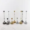 Candle Holders European Metal Water Drop Silver Candlestick Simple Wedding Decor Bar Party Home Living Room Table Ornaments