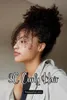 شعر حصان الشعر البشري 3C 4A Afro Kinky Curly Ponytails Rel Mongolian Remy Hair Pony Clip في حزم ملحقات اللون