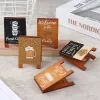 DollHouse Miniature Wooden Billboard Bakery Coffee Shop House Signboard Modelo DIY Play House Toys Home Desktop Card Titular