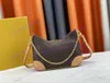 Popular women fashion moon bag M81098 Luxury designer gold chain crossbody bag BOULOGNE leather shoulder bag lady designer handbag purse wallet M46725 M45832