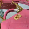 10a original kvalitet lady handväska lyxig designer väskor fårskinn axelväska mode crossbody väska på väskor 21 cm kvinna handväska med box h001 fedex sändning