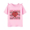 Valentina da mamãe Little Miss Valentine Impressa Girls Boys T-shirt Wild Tee Kids Kids Valentine's Day Party Camise