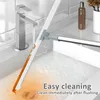Magic Cleaning Brush with Adjustable Long Handle 180° Rotatable Silicone Floor Squeegee for Household Window Glass Bathroom New