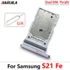 NOUVEAU DOUBLE SIM TRAY SLOT HOTER SD RETOYER POUR SAMSUNG S21 ULTRA SIM CARRY TRAY DUALDER avec outils pour Samsung S21 Fe S21 Plus