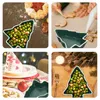 Dinnerware Sets Christmas-tree Sauce Dish Shaped Serving Saucers Bowl Snack Plate Cupcake Plates Pudding Seasoning Dishes Appetizer