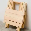 현대 창조적 인 단순한 단단한 목재 접이식 휴대용 가정 낚시 의자 신발 교환 의자 야외 작은 벤치