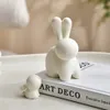 2st Modern Abstract Rabbit Figur Nordic Style Animal Ornament Family Decorative Gift Ceramic Crafts Room Decor Figurer FÖRDEL 240407