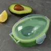 Bouteilles de rangement 1 / 2pcs Box Avocado Storage Fruit Réfrigérateur Veilleur Salade Crisper Récipient Saver Fridge Conteners