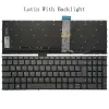 Tangentbord Ny bakgrundsbelysta spanska/US/Latin/Russian/French Keyboard för Lenovo IdeaPad 315ITL6 315ADA6 315ALC6 5 15IIL05 15are05 15ITL05