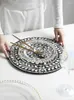 Figurines décoratives Ahunderjiaz Vintage Style Shell Placemats Dissert Display Tray Wedding Banquet Decoration Plays Home Phaty