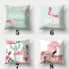 Taie d'oreiller tropical Flamingo 45cmx45cm couvercle d'oreiller canapé carré coussin créatif