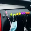 Silicone Cable Organizer USB Cable Wall Hooks Thumb Self Adhesive Wire Holder Cord Hanger Storage Office Car Kitchen Bathroom