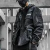 Jackets masculinos Techwear Punk Hip Hop Cargo Jaqueta Men Mul