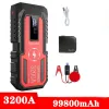 3200A Jump Starter Power Bank Portable Chargeur Department Dispositif pour 8.0L / 6.0L Urger Deurmer Car Battery Jump Starter Livraison GRATUITE