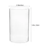 Candle Holders Pillar Candles Bulk Protective Decorative Glass Shades Windproof Protectors Desktop Household Clear