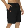 Mäns shorts Sommarmens Casual Shorts Fashionable DrawString Shorts Kne Längd Mens Elastic Midje Sport Shorts Street Clothing J240409