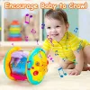 Montessori Baby Toy Musical Instrument Niemowlęta Ocean Light Rotary Projector Musical Toys Chider Early Educational Sensory