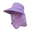 Basker breda brim te plockning cap mode skydd nacke anti-uv jordbruksarbetshatt sjal kvinnors utomhussporter