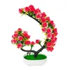 Decorative Flowers Fake Flower Artificial Decoration Potted Plant Bonsai Christmas Wedding Party Home El Garden Decor